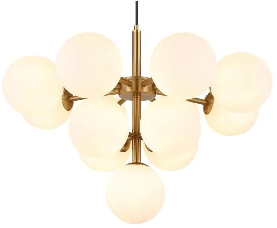 Globo 56143-13G - Luster na lanku GRAPPY 13xG9/5W/230V pr. 56 cm zlatá