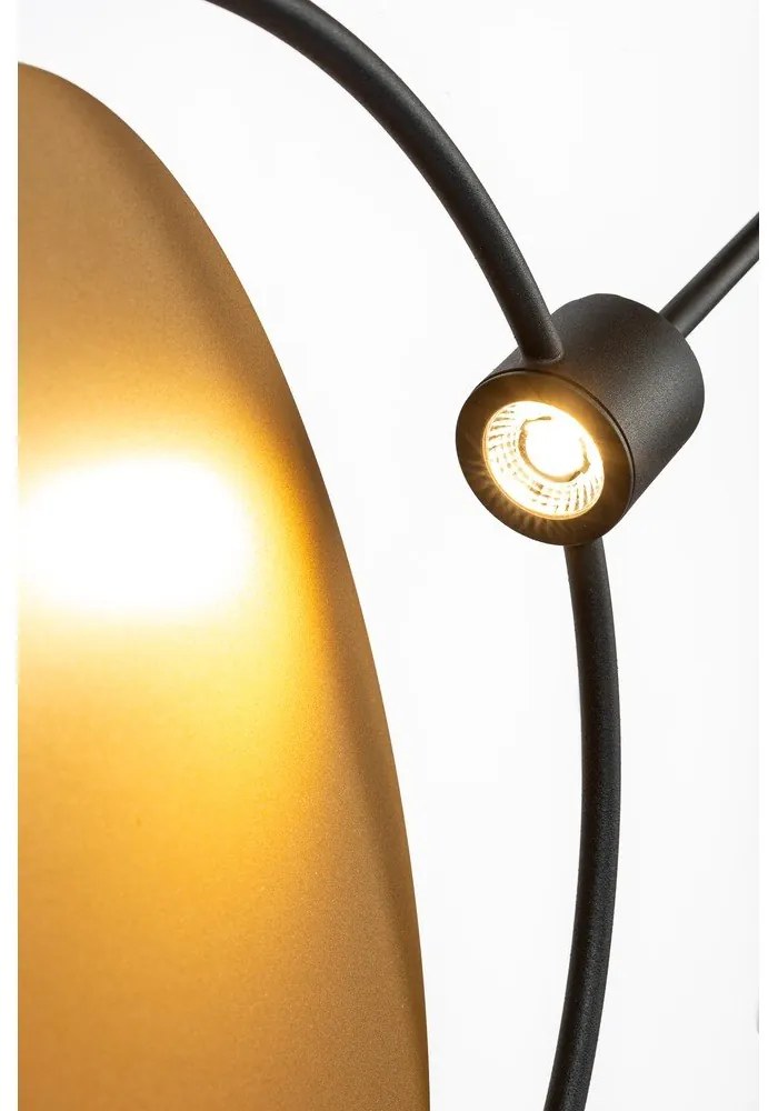 LED stmievateľné závesné svietidlo v okrovožltej a čiernej farbe Sirius – Zuiver