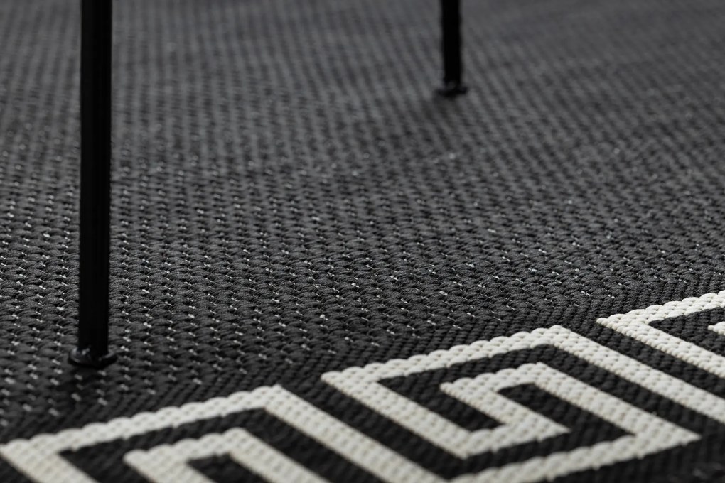 Koberec FLAT SISAL 49373690 Grécky čierno / krémový