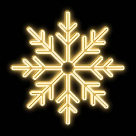 DECOLED LED světelná vločka II, závěsná 3D tisk, pr. 90 cm, teple bílá