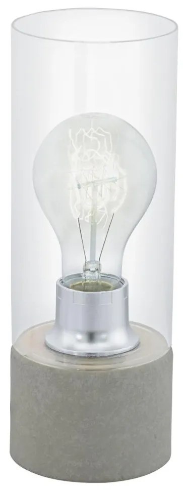 Eglo 94549 - Stolná lampa TORVISCO 1xE27/60W/230V šedá