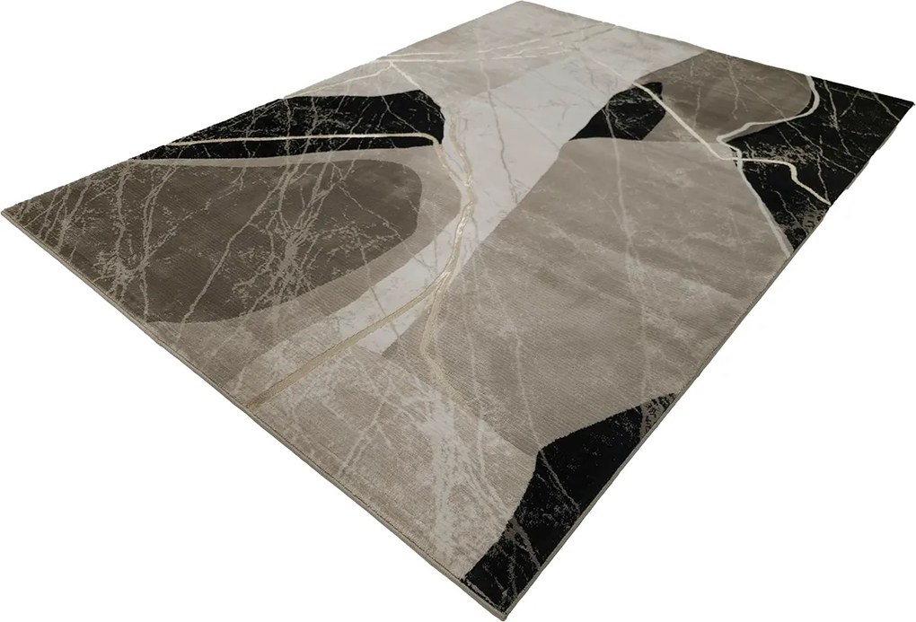 Koberec Gloria 3671 GOLD – béžovo-hnedý obdĺžnikový koberec Rozmer: 140x190 cm
