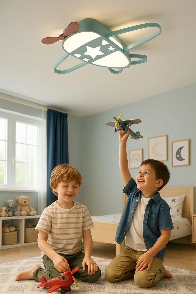 IKO LED stropná lampa s diaľkovým ovládačom – Lietadlo