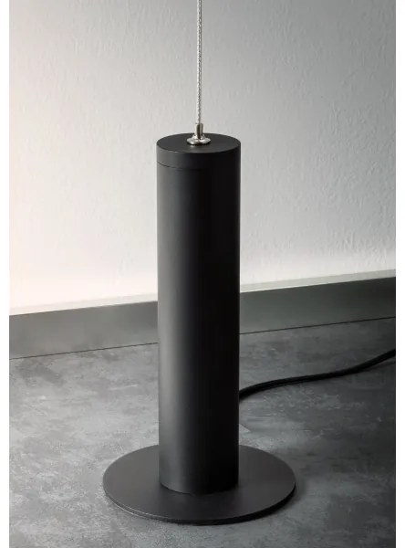 Redo 01-2695 - LED Stmievateľná stojacia lampa PICAS LED/12W/230V čierna