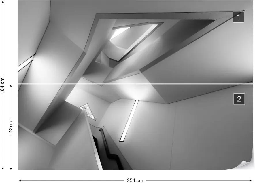 GLIX Fototapeta - Staircase Vliesová tapeta  - 254x184 cm