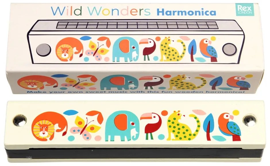 Hudobná hračka Harmonica Wild Wonders – Rex London