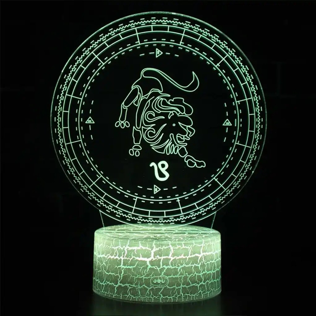 3Dmix 3D-MTV112 - Motív pre 3D LED nočnú lampu - znamenie zverokruku Lev