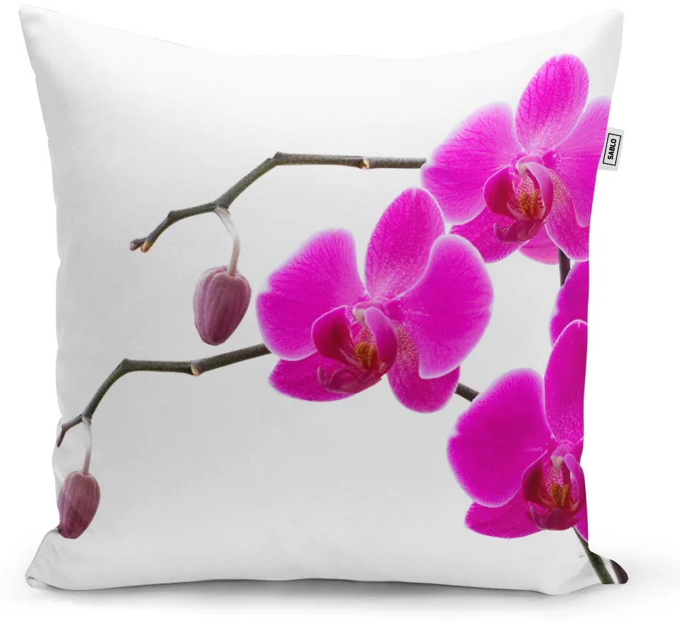 Sablio Vankúš Fialové orchidey - 40x40 cm