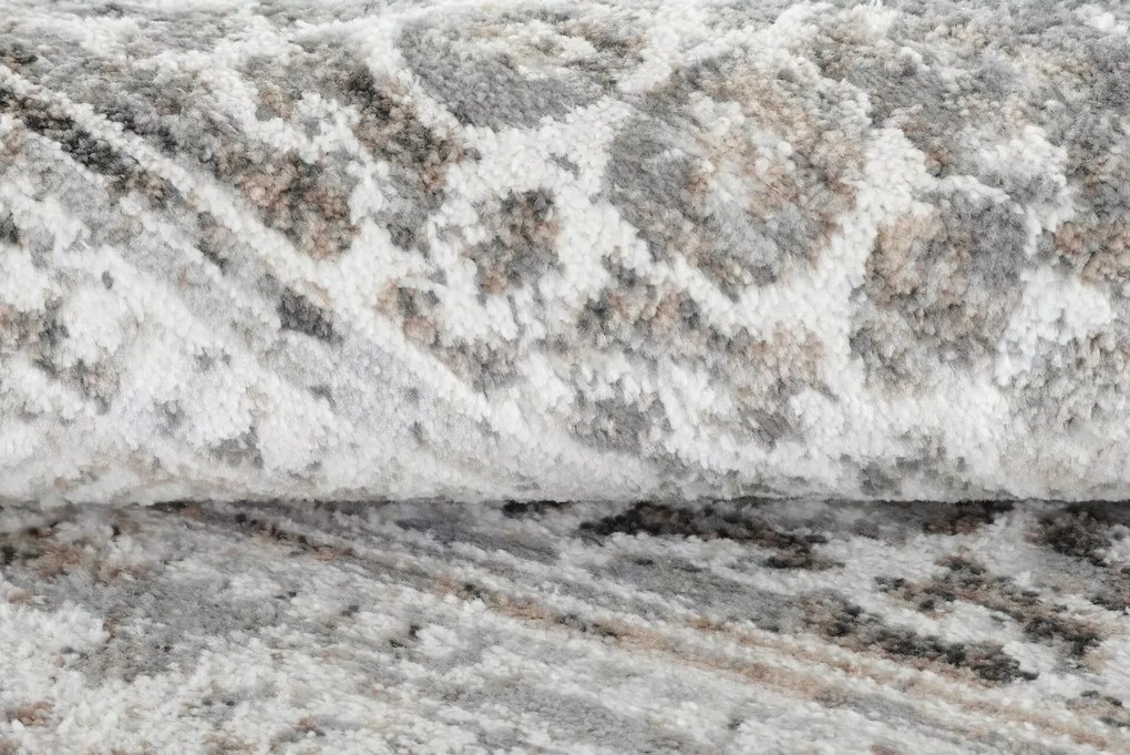 TA Koberec D184A L.GRAY VIZON VALLEY ROUND Rozmer: 120x120 cm