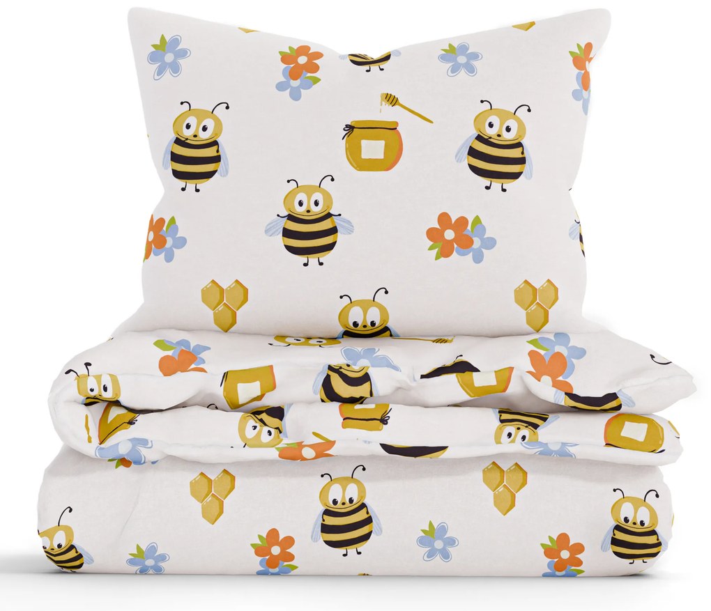 Bavlnené obliečky Renforcé – Čmeliak od medu