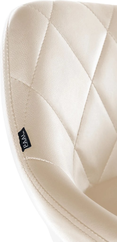 Pracovná stolička Lazio koženka - krémová