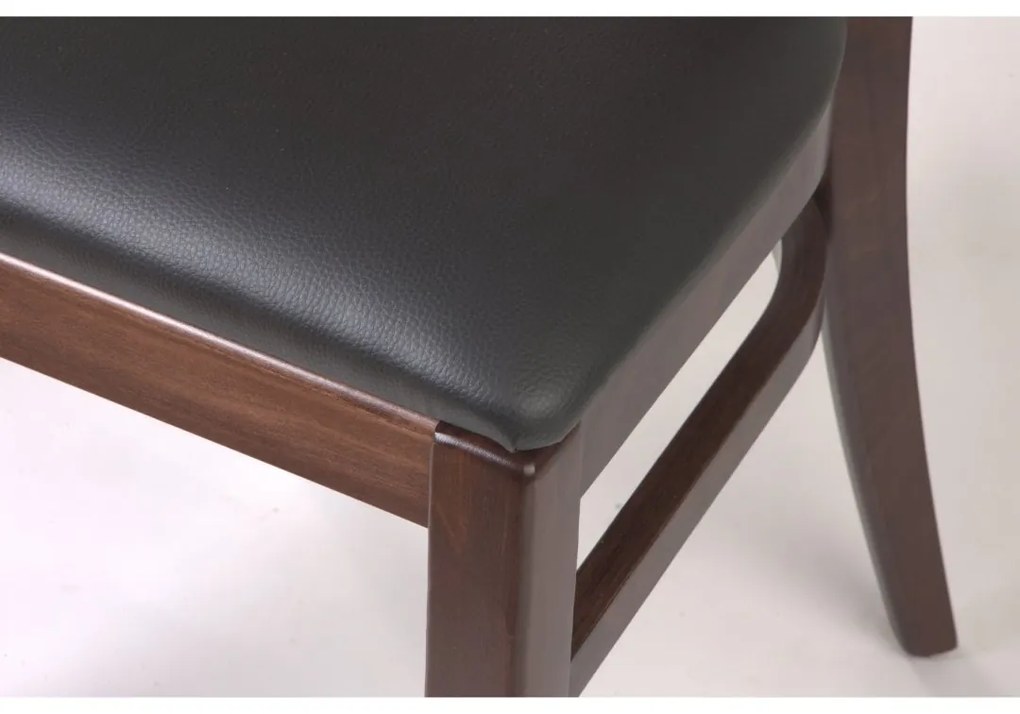 XTON 917 UP AMERICAN WALNUT DREVENÁ STOLIČKA S PODSEDÁKOM brown