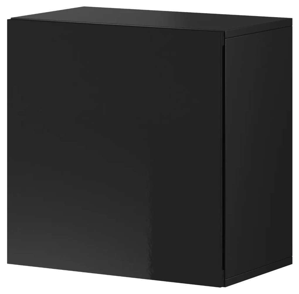 Nástenná skriňa Vivien 50 cm čierny lesk