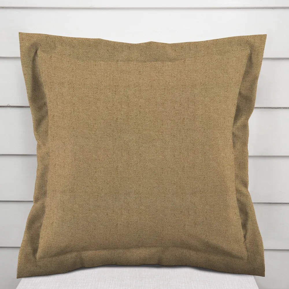 Biante Dekoračná obliečka na vankúš s lemom PML-121 Zlatohnedá režná 60 x 60 cm