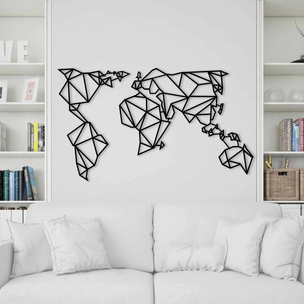World Map Metal Decor 4