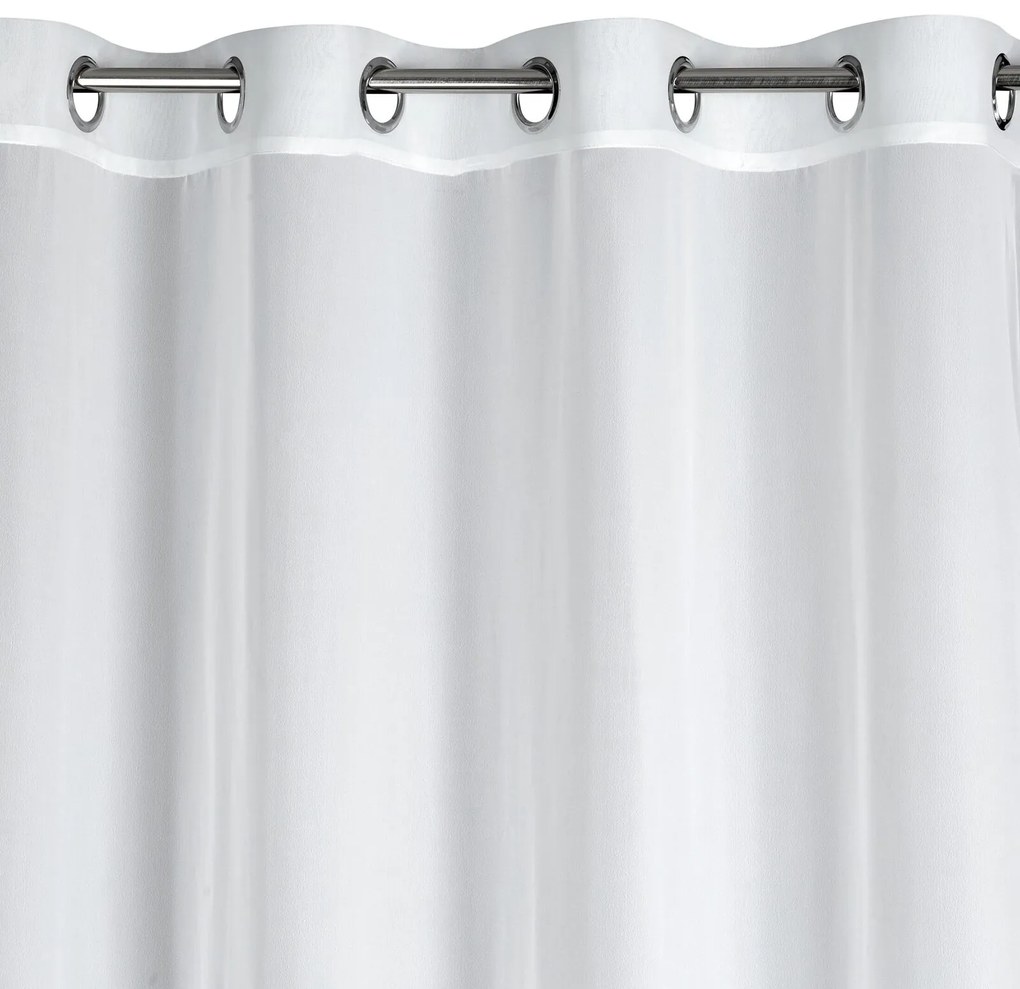 ZÁCLONA NA KRÚŽKOCH DALIA 140X250 CM BIELA