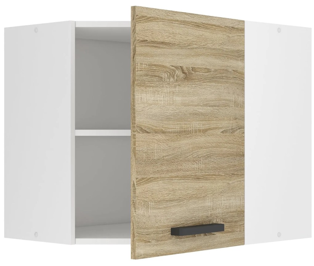 Kuchynská skrinka Belini Premium Full Version horná rohová 60 cm dub sonoma