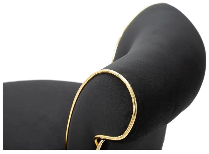 Modrá zamatová barová stolička 96 cm Luxy – Mauro Ferretti