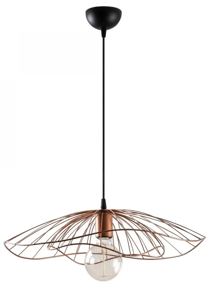 Stropné svietidlo Tel meď