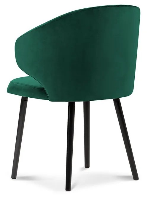 Zelená Zamatová stolička Nemesis dĺžka 57 × šírka 54 × výška 81 cm WINDSOR & CO