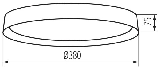 Kanlux 37328 - LED Stropné svietidlo SOLN LED/17,5W/230V pr. 38 cm biela/zlatá