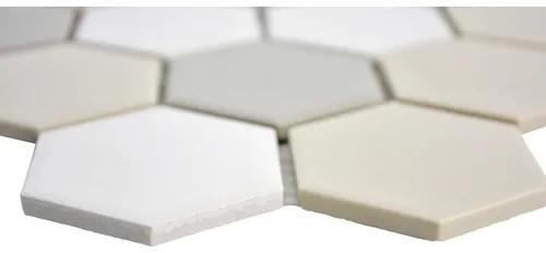 Keramická mozaika CU HX140 32,5x28,1 cm biela/béžová