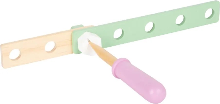 Stavebnica Nordic 67 dielov – prírodná drevená stavebnica v pastelových farbách