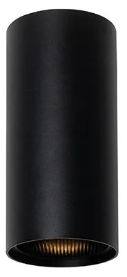 Dizajnová okrúhla nástenná lampa čierna - Sab Honey