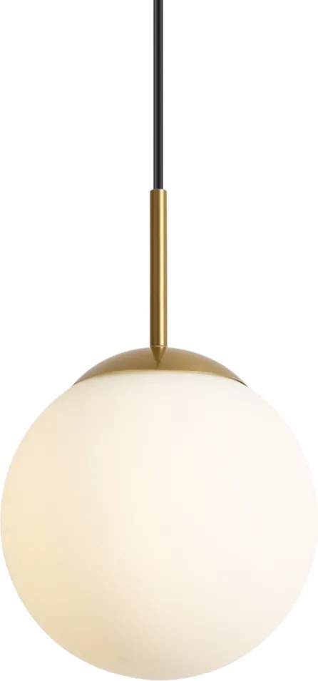 Art Deco závesná lampa zlatá s opálovým sklom IP44 - Flore