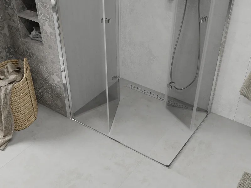 Mexen Lima DUO sprchovací kút 80x70 cm, priehľadný, chróm, 856-080-070-02-00