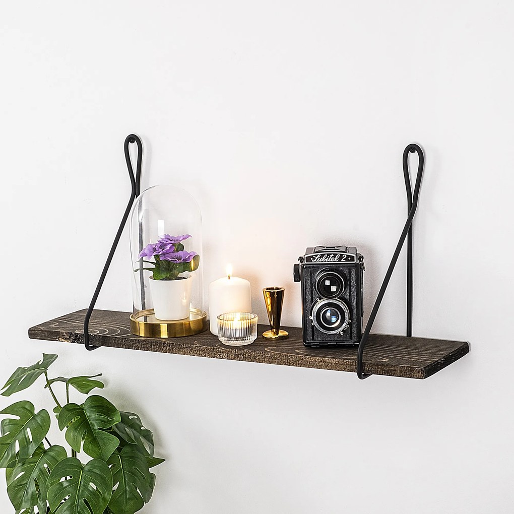 Nástenná polica AMARYLLIS orech