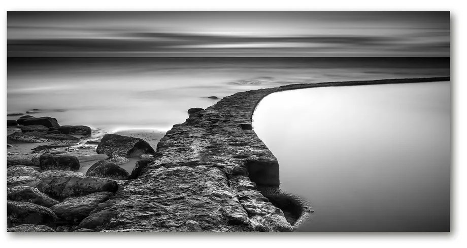 Moderný akrylový fotoobraz Kamenná pláž pl-oa-140x70-f-86464123