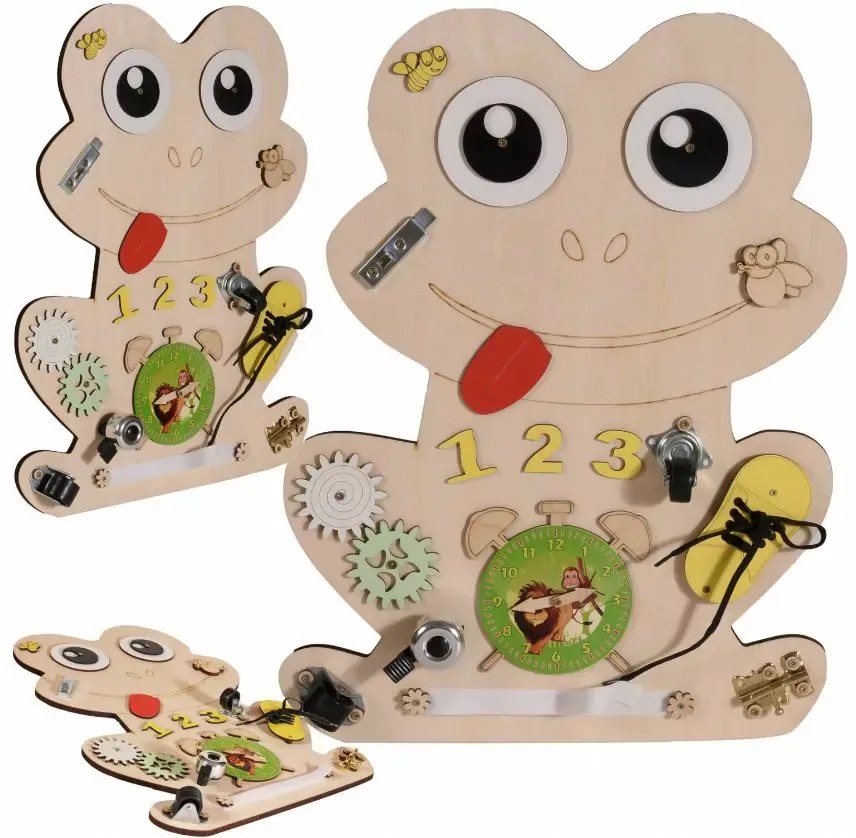 Interaktívna detská tabuľa - ŽABKA - prírodná