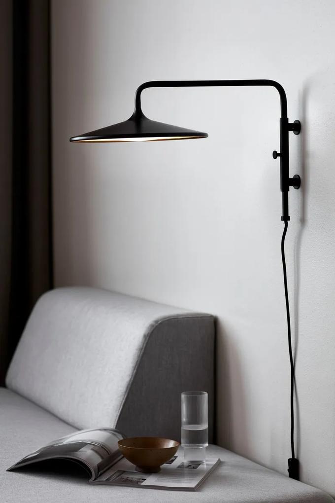 NORDLUX LED nástenné svietidlo do spálne BALANCE, 17,5 W, teplá biela, čierna
