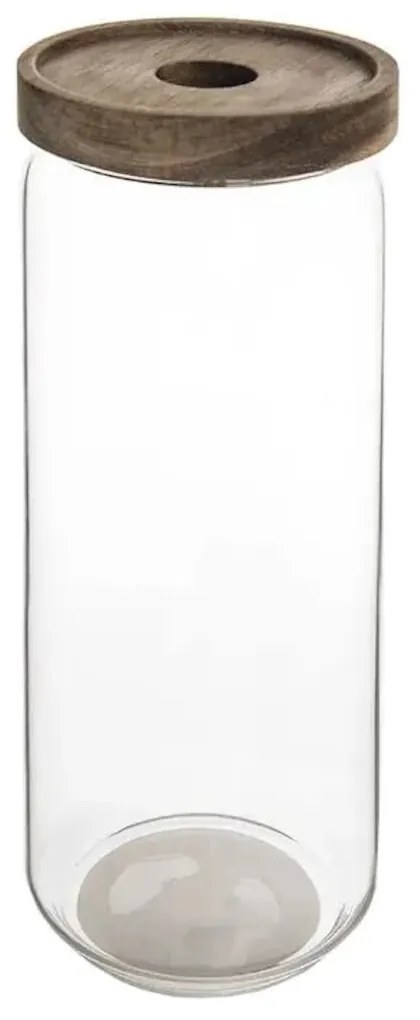 Orion Dóza na potraviny, sklenená, s akáciovým vekom BOROSIL, 1 L