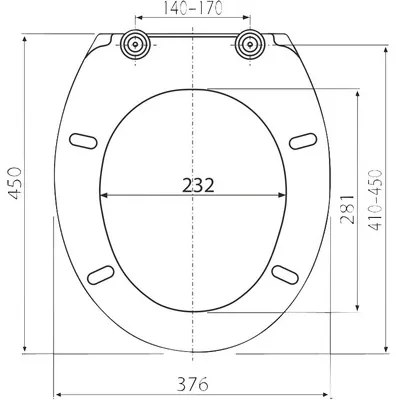 WC doska Alcadrain A 64 Softclose