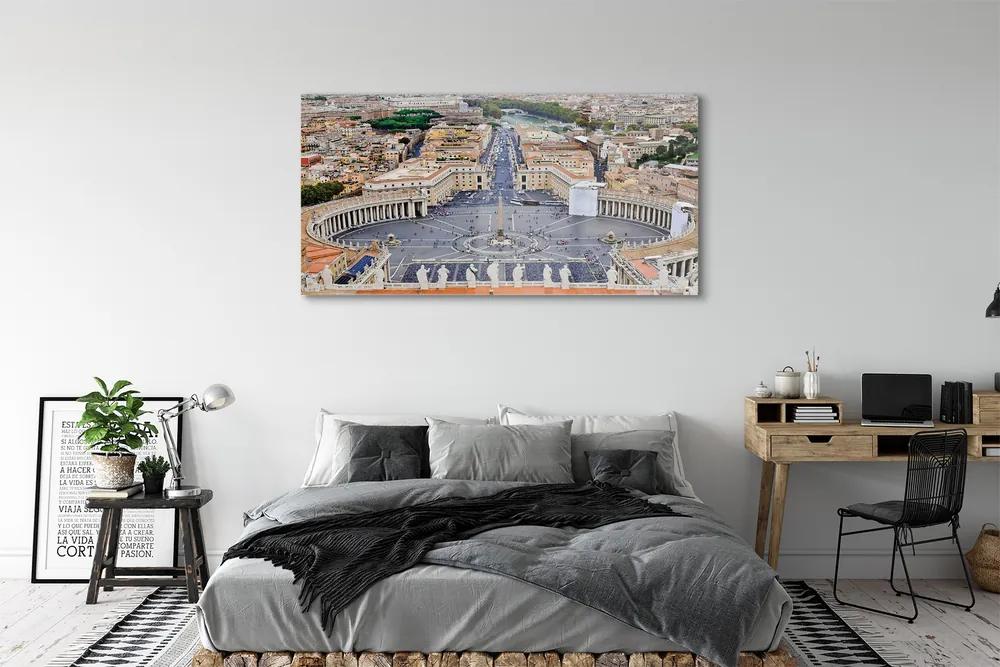 Obraz na akrylátovom skle Rome vatican square panorama 140x70 cm