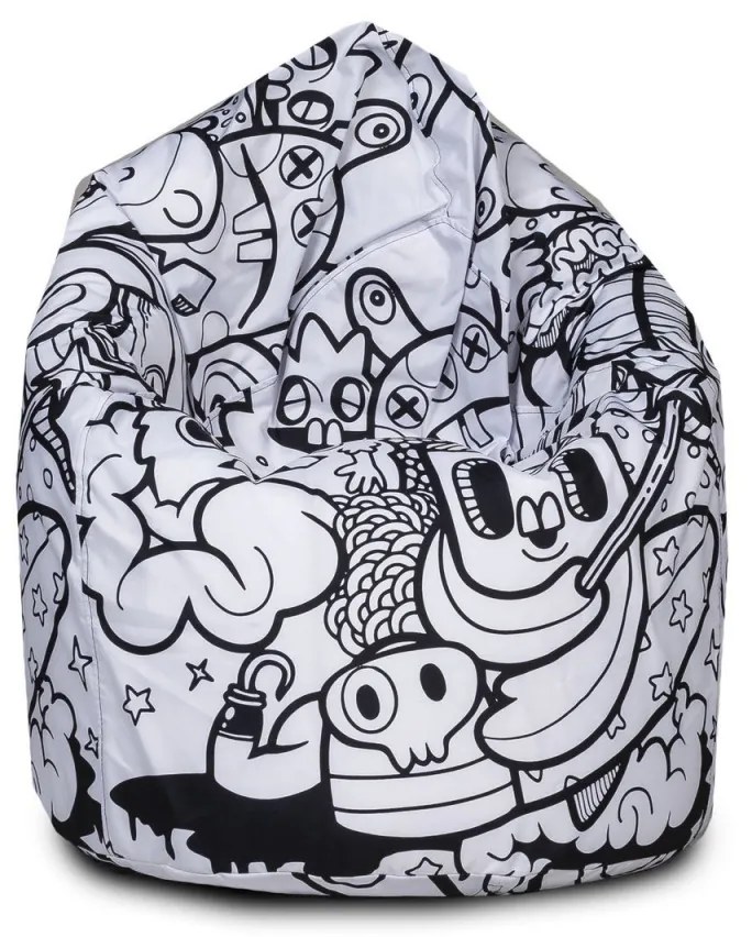INTERMEDIC Sedací vak Sako Modern – 300 L, polyester, univerzálny dizajn Farba: DG42 - Mačky