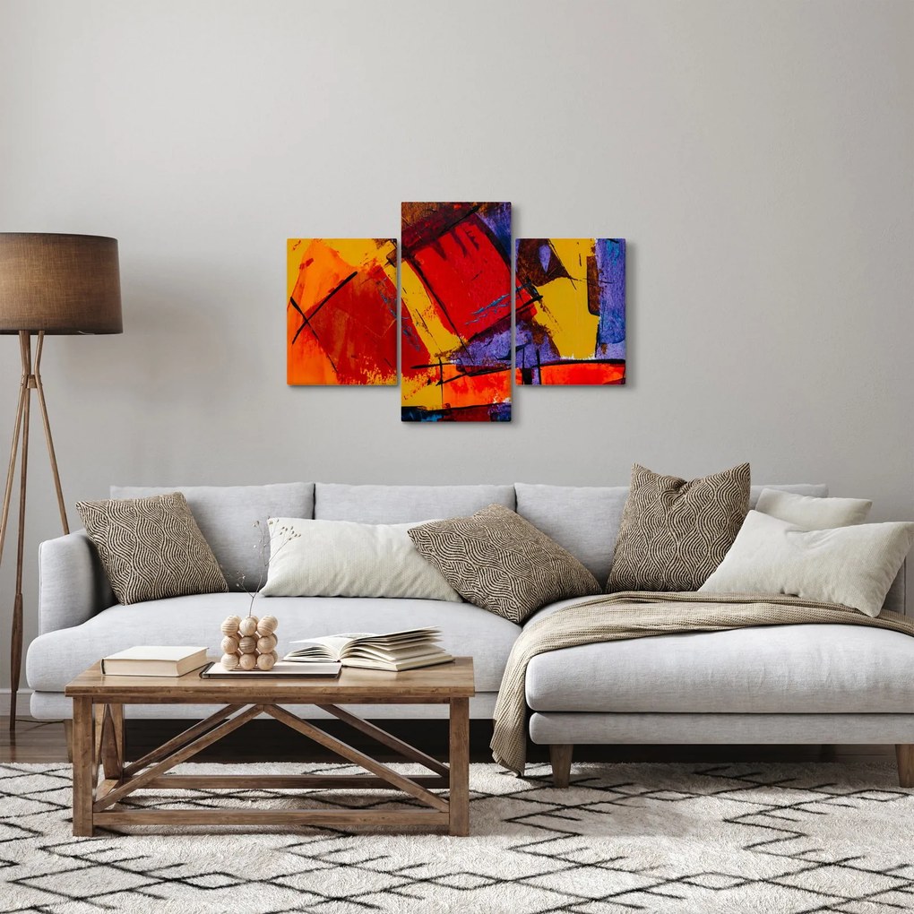 Obraz abstrakcie (90x60 cm)