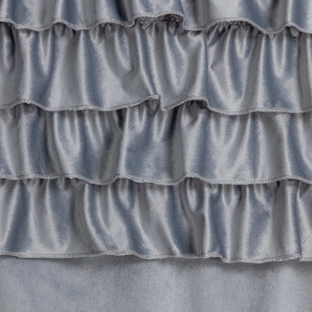 ZATEMŇOVACÍ ZÁVES NA KRÚŽKOCH ERIN 140X250 CM STRIEBORNÁ