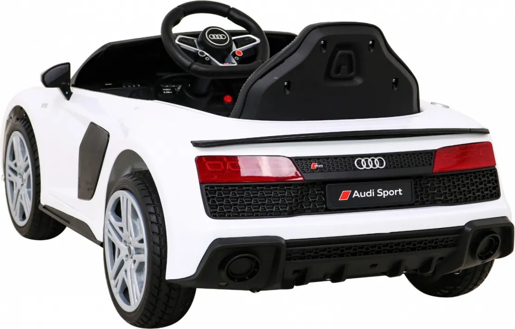 Ramiz Audi R8 LIFT batérie auto biela + diaľkové ovládanie