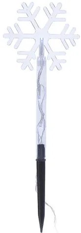 Solight LED záhradné osvetlenie, snehové vločky, 5ks, 15x LED, zapichovacie, 3xAA