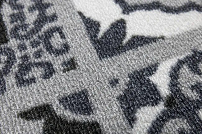 Protišmykový koberec PATCHWORK 19 New sivý