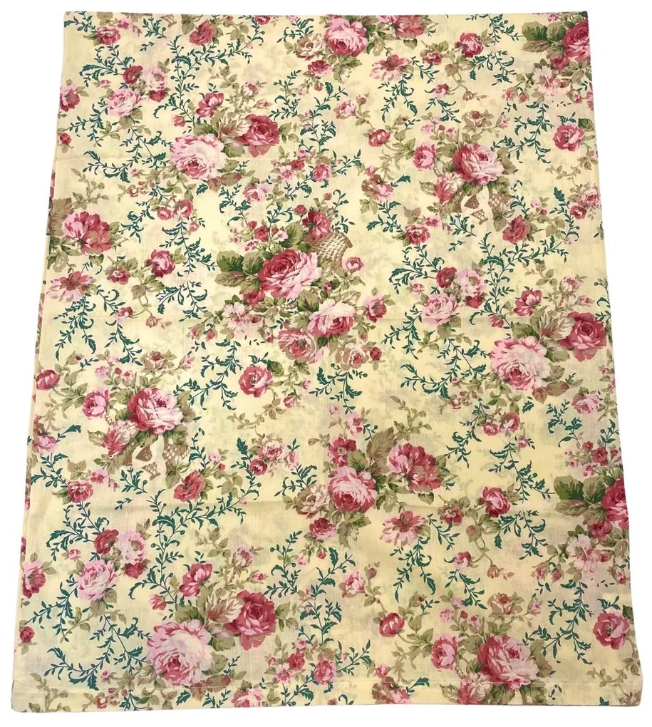 Obliečky bavlnené Sicília krémová TiaHome - 1x Vankúš 90x70cm, 1x Paplón 140x220cm