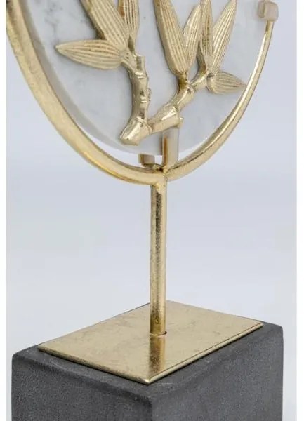 Circle Bamboo dekorácia čierno-biela 36 cm