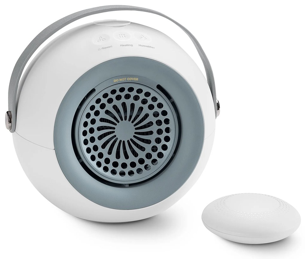 Teplovzdušný ventilátor s odnímateľným ohrievačom rúk