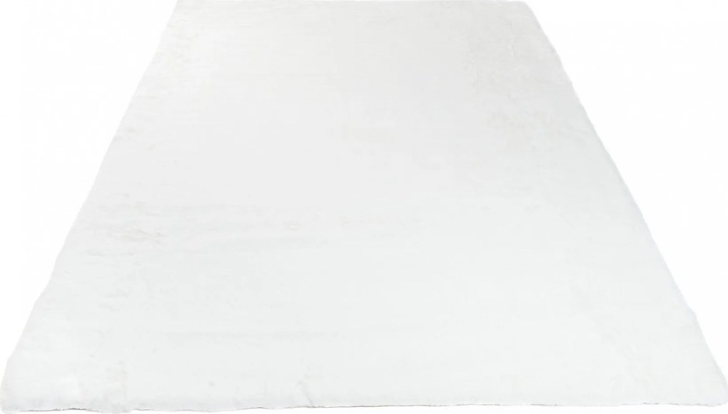 Kusový koberec RABBIT FUR - imitácia králičej kožušiny - biely