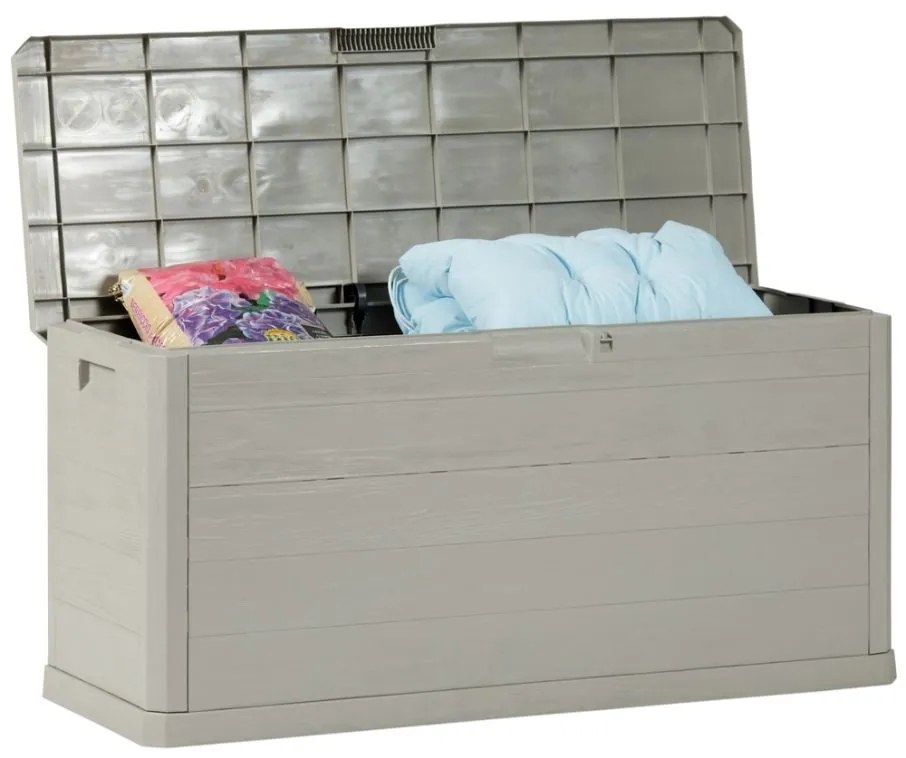 WOODYS záhradný plastový úložný box 280 L, svetlo šedá