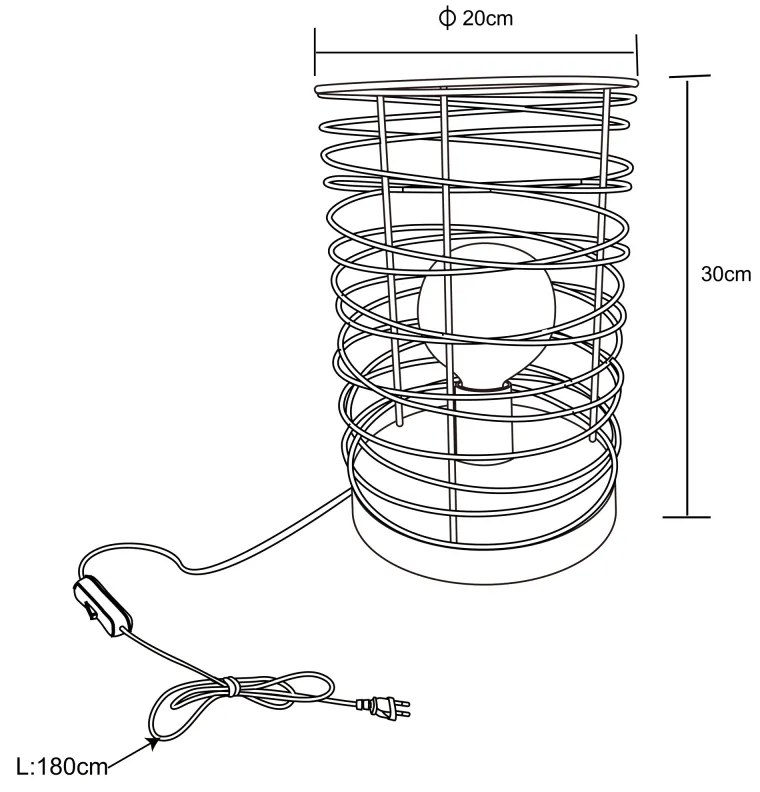 GLOBO TILLY 15640T Stolová lampa