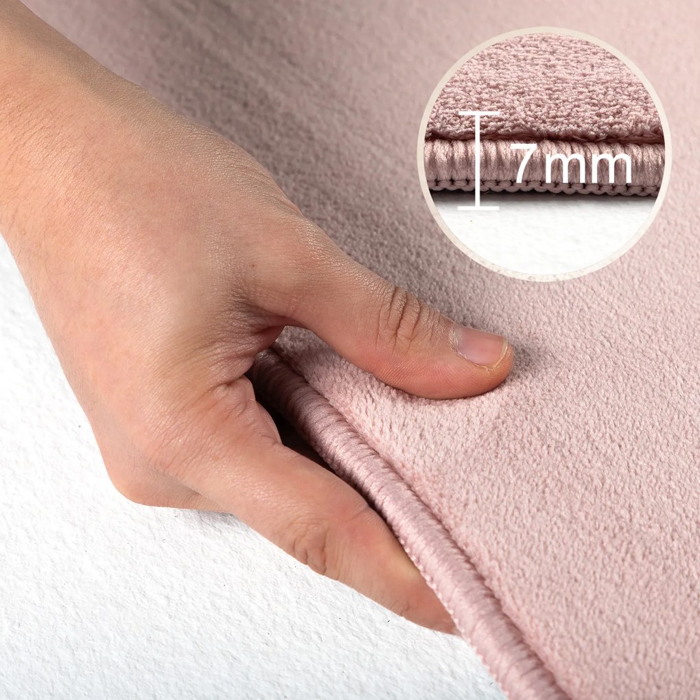 Ayyildiz, Koberec behúň Sky 5400 Rose, 80x250, ružová, obývacia izba